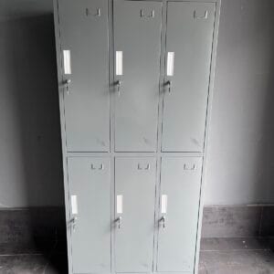 Szafa metalowa 6-drzwiowa do szatni 185 cm