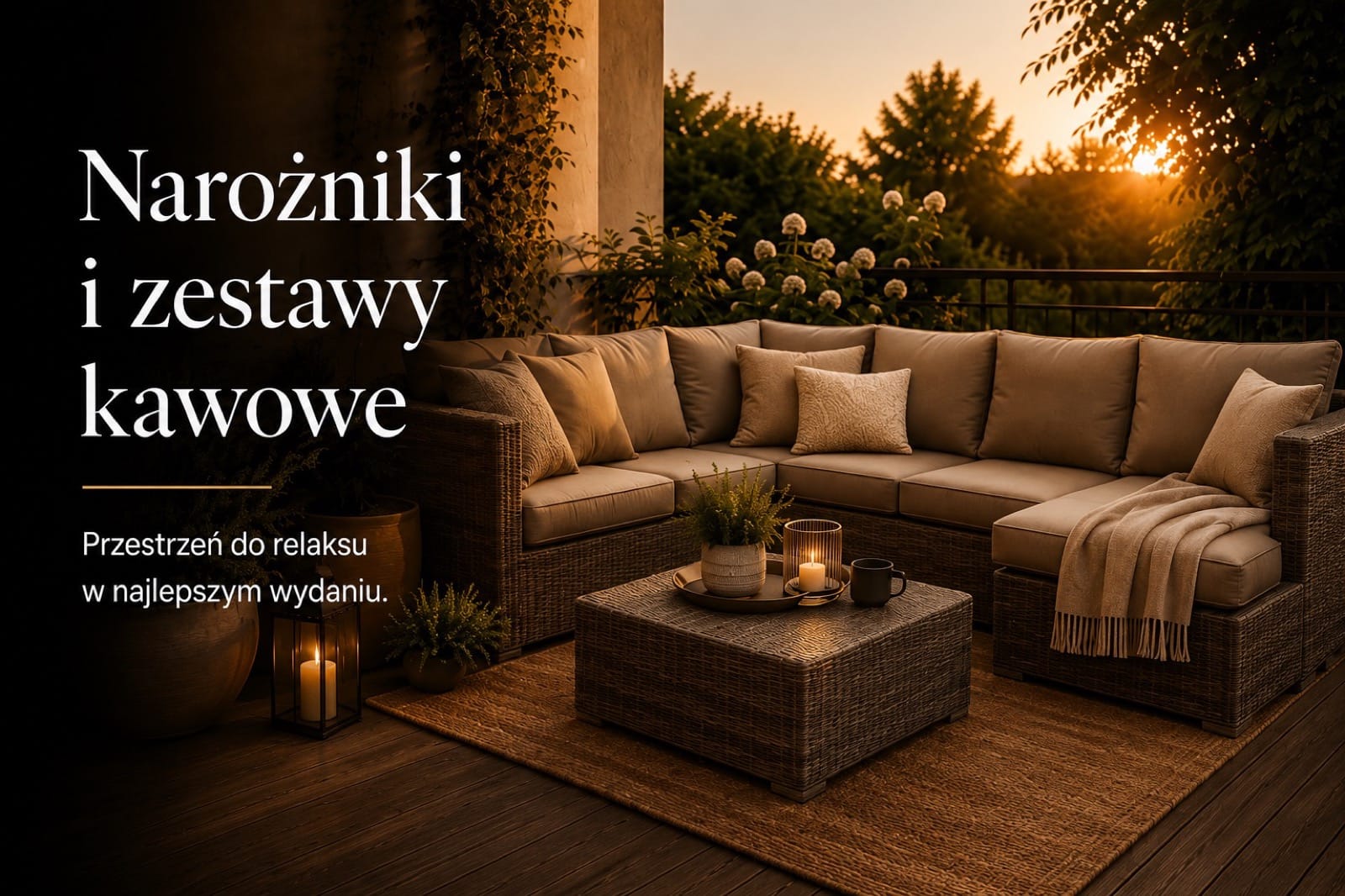 narożniki i zestawy kawowe